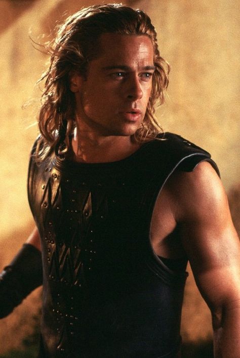 He Injured His Achilles While Playing Achilles Troy Achilles, Brad Pitt Troy, Troy Movie, Troy 2004, Brad Pitt Pictures, Brad Pitt Haircut, Brad Pitt Movies, Anglina Jolie, Brad Pitt And Angelina Jolie