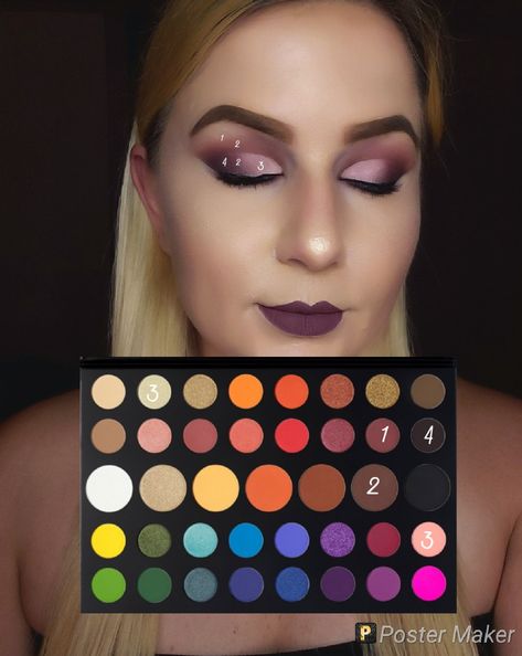 James Charles Mini Palette Looks, James Charles Pallet Looks, Morphe Artistry Palette Looks, Makeup Looks With James Charles Palette, James Charles Palette Looks Tutorial, James Charles Palette Looks Step By Step, Morphe James Charles Palette Looks, Eyeshadow Looks James Charles Palette, James Charles Palette Looks