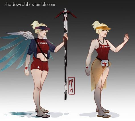 ArtStation - Life Guard Mercy , Malia Pila Life Guard, Mercy Overwatch, Anime Life, Overwatch, Beach Life, Video Games, Zelda Characters, Anime, Fictional Characters