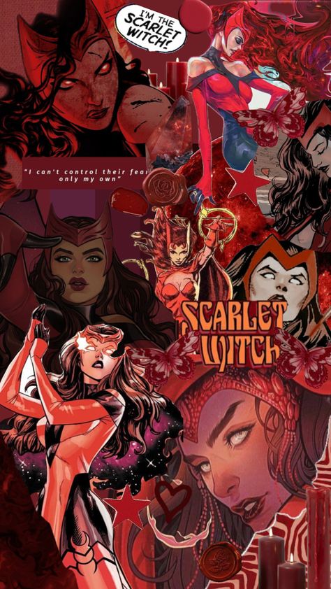 #scarlet #scarletwitch #red #marvel Scarlet Witch Background, Scarlet Witch Wallpaper Aesthetic, Chill Drawings, Wanda Maximoff Comic, Scarlet Witch Wallpaper, Red Header, Witch Wallpaper, Marvel Wallpapers, Scarlett Witch