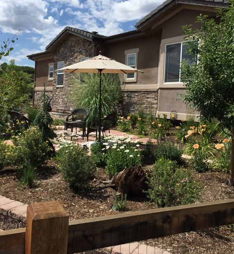 Colorado Backyard Landscaping, Colorado Backyard, Colorado Landscaping, Patio Plan, Waterwise Landscaping, Water Wise Landscaping, Patio Plans, Waterwise Garden, Flagstone Patio