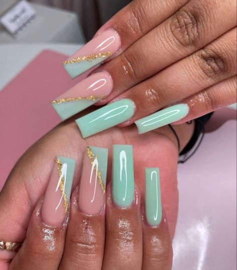 Gold Acrylic Nails, Tapered Square Nails, Red Acrylic Nails, Long Acrylic Nail Designs, Drip Nails, Ombre Acrylic Nails, White Acrylic Nails, Glow Nails, Long Acrylic Nails Coffin