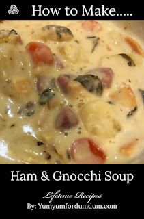 Lifetime Recipes: Instant Pot Ham and Gnocchi Soup Ham And Gnocchi Soup, Ham Gnocchi Soup, Ham Gnocchi Recipes, Instant Pot Gnocchi Soup, Ham And Cheese Gnocchi, Ham And Gnocchi Recipes, Pressure Cooker Chicken Gnocchi Soup, Instant Pot Sausage Gnocchi Soup, Gnocchi Recipes Soup