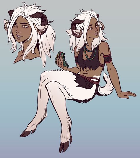 Female faun bard Faun Oc, Satyr Dnd, Humanoid Creatures, Fantasy Races, Dungeons And Dragons Characters, Dnd Art, Arte Fantasy, Dnd Characters, Narnia