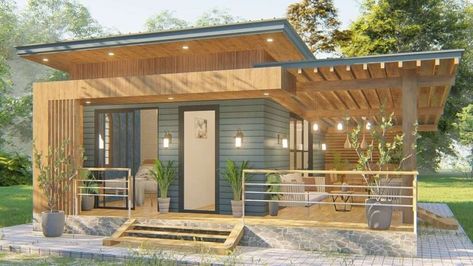 Tiny Farmhouse Plans, Tiny House 2 Bedroom, Shed Tiny Home, Tiny Farmhouse, Tiny Container House, Tiny House Village, Tiny House Loft, Tiny Cabins, Bungalow House Design