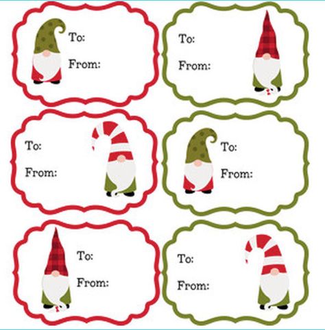 Gnome Tags, Gnome Gift Tags, Dessert Stickers, Christmas Name Tags, Etsy Tutorial, Gift Tags Christmas, Price Of Stamps, Holiday Kids, Christmas Names