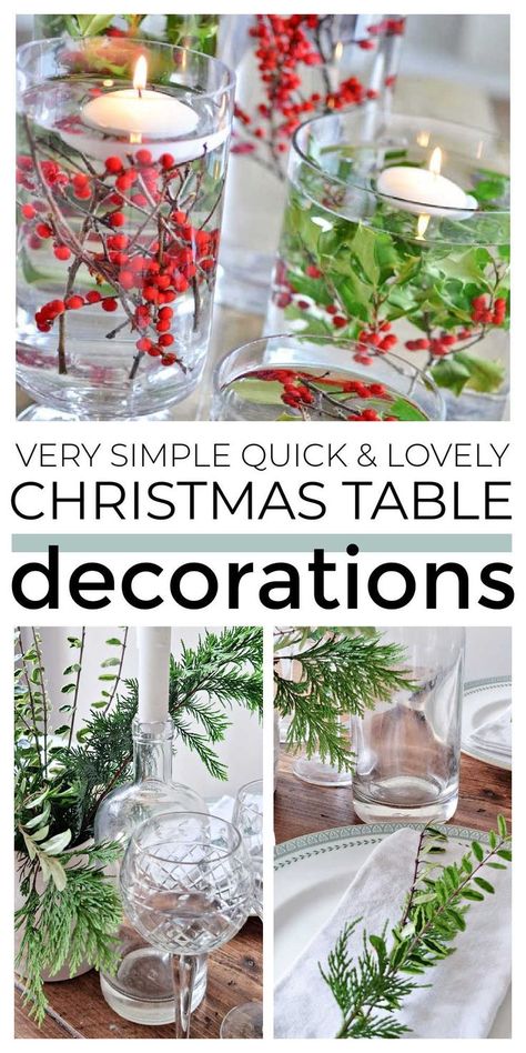 Last Minute Christmas Decorations, Simple Christmas Table Decor, Easy Christmas Table Decorations, Easy Christmas Table, Simple Christmas Table, Christmas Table Decor Ideas, Christmas Table Decorations Centerpiece, Christmas Table Decorations Diy, Christmas Styling