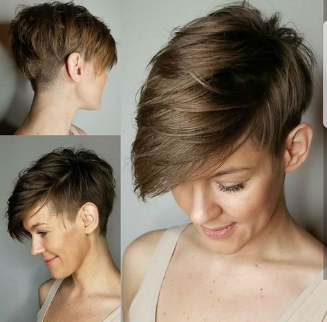 Love love this! Haircut Types, Side Swept, Short Straight Hair, Short Hair Color, Short Pixie Haircuts, Haircut For Thick Hair, Trending Hairstyles, Short Hair Styles Pixie, Short Pixie