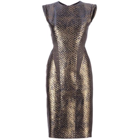 Mihara Yasuhiro Metallic Snakeskin Print Dress Designer Cocktail Dress, Dark Autumn, Cute Dress Outfits, Snake Print Dress, Mini Cocktail Dress, Eve Parties, Snakeskin Print, Animal Print Dresses, 50's Dress