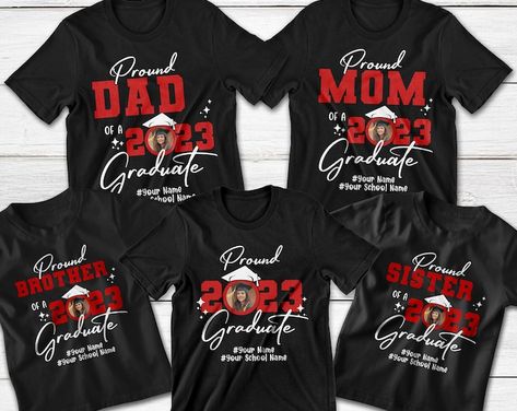 Proud Mom of Graduate Graduation Shirt Class of 2023 Proud - Etsy Graduation Shirts For Family, Grad Shirts, Proud Family, Senior Shirts, Graduation Shirt, Class Of 2023, Graduation Shirts, Proud Mom, Unisex Shirts