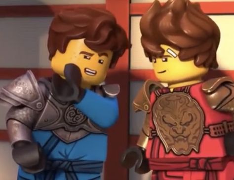 Lego Ninjago Kai X Jay, Jay And Kai Ninjago, Plasma Shipping Ninjago, Ninjago Plasma, Plasma Ninjago, Plasma Shipping, Kai Lego Ninjago, Ninjago Ninjas, Ninjago Characters