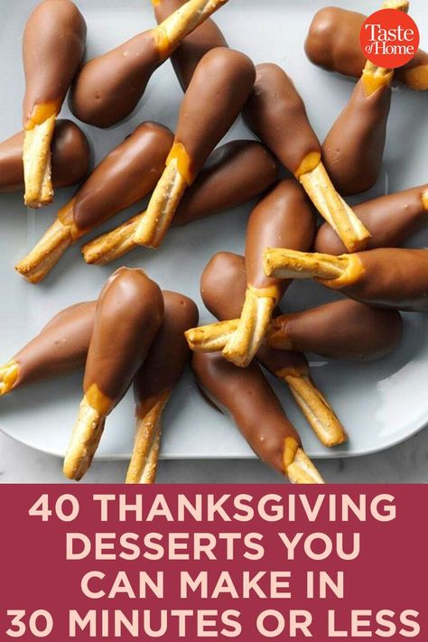 Thanksgiving Desserts￼, Turkey Desert Thanksgiving, Friendsgiving Desserts Easy, Cute Thanksgiving Appetizers Fun, Thanks Giving Desserts Ideas, Quick Easy Thanksgiving Desserts, Desserts For A Crowd Thanksgiving, Easy Cute Thanksgiving Desserts, Thanksgiving Side Desserts