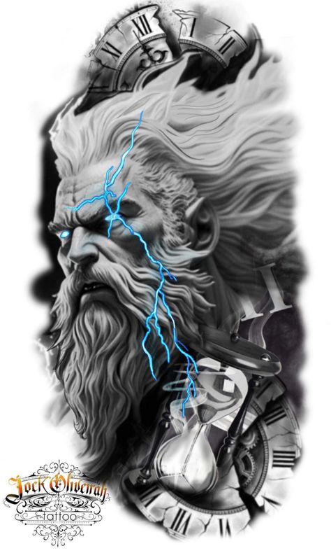 #instagram #zeus #tattoodrawing #tattoozeus Zuse God Tattoo Designs, Zeus Thunderbolt Tattoo, Zeus Lightning Tattoo, Zeus Sleeve Tattoo, Zeus Tattoo Design Ideas, Olympus Tattoo, Zeus Tattoo Design, Thunderbolt Tattoo, Greek Goddess Tattoo