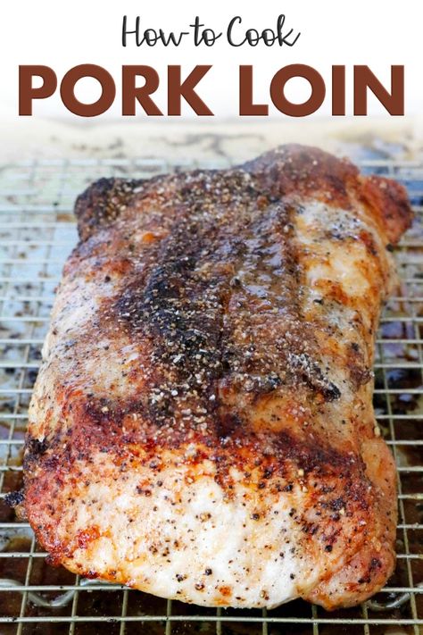 Crispy Pork Loin, Pork Loin Oven, Boneless Pork Loin Recipes, Pulled Pork Salad, Pork Loin Recipes Oven, Baked Pork Loin, Loin Roast Recipes, Loin Recipes, Boneless Pork Loin Roast