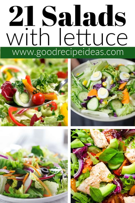 Summer Salad Recipes With Lettuce, Different Lettuce Salads, Salad Ideas With Lettuce, Salad Trends 2023, Healthy Salad Recipes With Lettuce, Simple Salads Recipes For Dinner, Fancy Lettuce Salads, Fun Side Salads, Best Salads For Lunch