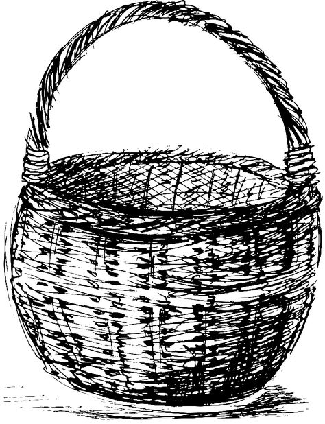 Food Basket Drawing at PaintingValley.com | Explore collection of Food Basket Drawing Basket Drawing Easy, Basket Of Fruits Drawing, Wicker Basket Drawing, Picnic Basket Sketch, Fruit Basket Coloring Page, Basket Full Of Fruits Drawing, Fishing Basket, Basket Drawing, Food Basket