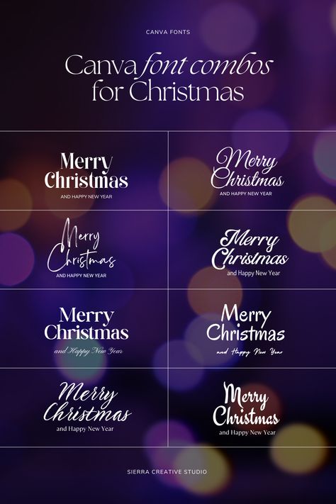 Imagine this: you have a beautiful, heartfelt message to share with your loved ones, but your Christmas card is missing that special 'something.' Look no further! We've got the perfect Canva font combos to transform your card into a stunning, personalized work of art that will warm hearts and make the season even more magical. Canva Christmas Cards, Canva Christmas Fonts, Canva Font Combos, Font Pairing Ideas, Nightmare Before Christmas Font, Christmas Fonts Alphabet, Best Canva Fonts, Christmas Fonts Free, Pairing Ideas