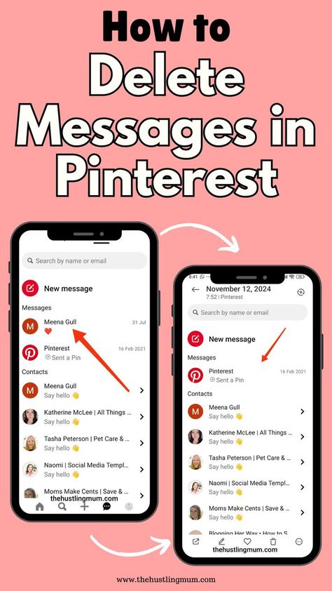 How to Delete Messages on Pinterest How To Delete Messages On Pinterest, Things To Search On Pinterest, Pinterest Messages, Delete Pin, Pinterest Tutorials, Pinterest Help, Hidden Messages, Pinterest Traffic, Pinterest Tips