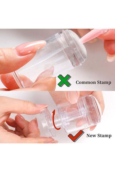 Adjustable Size Silicone Nail Stamper, ANGNYA French Tip Nail Tool with Nail Scraper and Replaceable Stamper Head Latest French Nail Stamper Kit for French Manicure Home DIY Nail Art Salon French Tip Tool, Nails Inspiration Summer, Nail Art Salon, Nail Stamper, Womens Nails, Stamping Tools, Nail Tools, Nail Art Diy, French Tip Nails