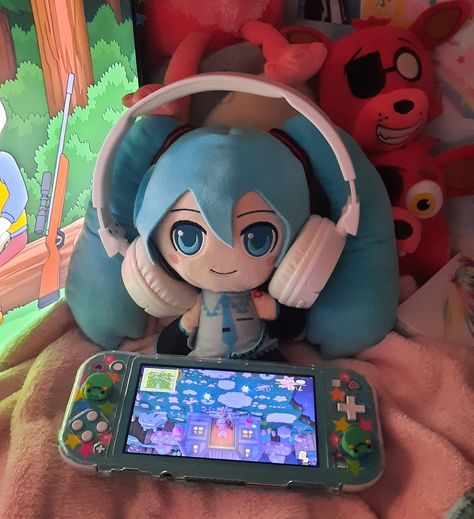 Miku Animal Crossing, Animal Crossing Pfp, Miku Plush, Miku Hatsune Vocaloid, Miku Hatsune, Yokai Watch, Y Project, Photography Projects, Hatsune Miku