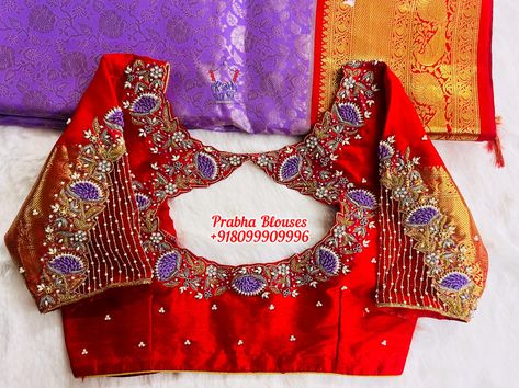 Neck Maggam Work Designs, Pot Neck Maggam Work Designs, Pot Neck Blouse Designs Back, Pot Neck Blouse Designs, Cotton Frocks For Women, Blouse Designs Back, Pot Neck, Neck Blouse Designs, Blouse Designes