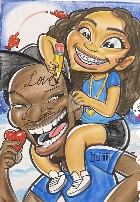 Caricature Drawing Couple, Couples Caricature Drawing, Cat Memes Laughing, Caricature Tutorial, Easy Cartoon, Youtube Ideas, Caricature Art, String Wall Art, Easy Cartoon Drawings