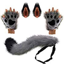 Wolf Costume Kids, Kawaii Hair Accessories, Wolf Costume, Wolf Ears, Fox Tail, Fox Ears, Cat Tail, Fantasias Halloween, Fancy Party