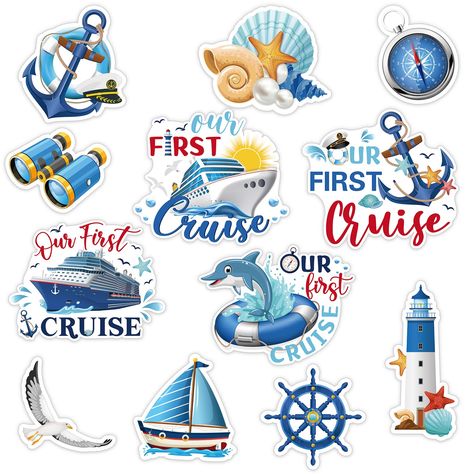 PRICES MAY VARY. Sufficient Quantity: you will receive total 12 pieces of cruise door magnets decorations in 12 various designs with the combination of blue and white as the theme color; Enough quantities and various styles could meet your daily application requirements and replacement needs Reliable Quality: these sea navigation car magnets are mainly made of soft magnet material, safe and odorless to use, wear and tear resistant, also featured with firm adsorption and water resistance; Vivid a First Cruise Door Decorations, Cabin Party, Cruise Door Magnets, Carnival Cruise Ships, Friends Trip, Door Magnet, Cruise Party, Cruise Door, Cabin Doors