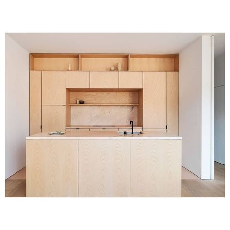 Bedroom Furniture Redo, Plywood Kitchen, Nordic Kitchen, London House, Wooden Design, Minimalism Interior, House Extensions, Redo Furniture, Wood Kitchen