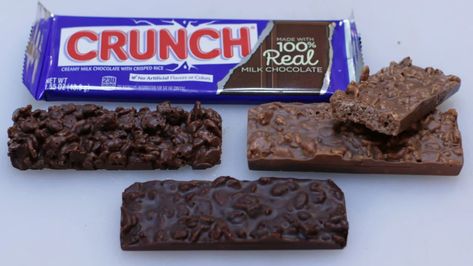 Nestle Crunch Bar Copycat : 6 Steps (with Pictures) - Instructables Nestle Crunch Bars, Homemade Chocolate Candy Recipes, Homemade Crunch Bars, Chocolate Crunch Bars, Crunch Bars Recipe, Homemade Chocolate Candy, Nestle Crunch, Crunch Bars, Chocolate Candy Recipes