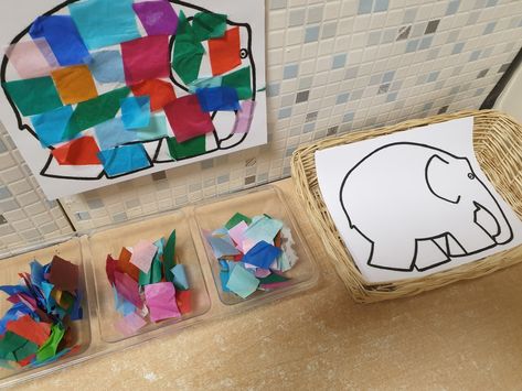 Eyfs Psed Activities Ideas, National Story Telling Week Eyfs, Elmer Kindergarten Activities, Eyfs Story Activities, Elmer Eyfs, Elmer Activities, Two Years Old Activities, Elmer The Elephants, Reception Classroom