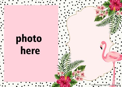 Cool Free Printable Pink Flamingo Invitation Templates #free #freeinvitation2019 #birthday #disney #invitations #invitationtemplates Flamingo Invitation Template, Flamingo Printables, Flamingo Party Invitation, Flamingo Birthday Party Invitations, Flamingo Birthday Invitations, Flamingo Invitation, Birthday Party Invitations Free, Birthday Card With Photo, Printable Birthday Banner