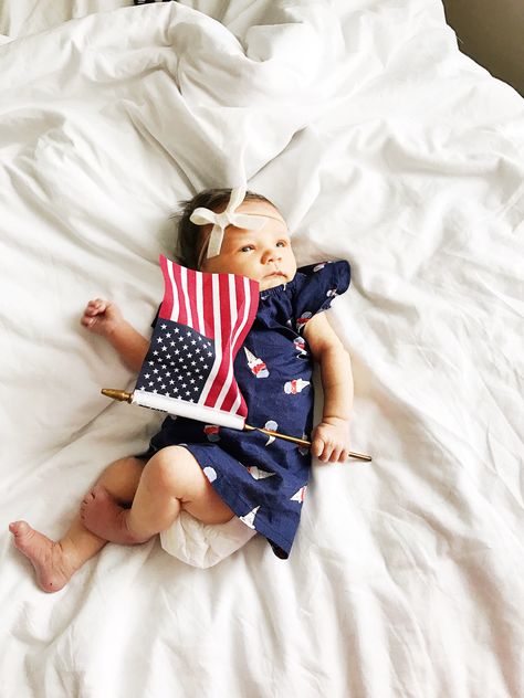 Fourth Of July Newborn, One Month Old Fourth Of July, Newborn Fourth Of July Pictures, Fourth Of July Milestone Picture, 4th Of July Newborn Pictures, Fourth Of July Baby Photoshoot, Fourth Of July Baby Pictures, 4th Of July Baby Pictures, July Newborn