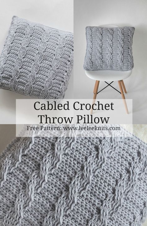 Crochet Throw Pillow Pattern, Crochet Throw Pillow, Crochet Pillow Patterns Free, Throw Pillow Pattern, Pillow Patterns, Pillow Crochet, Crochet Pillow Cover, Crochet Cushion Cover, Confection Au Crochet