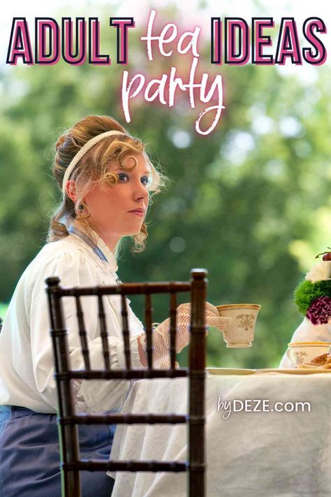 Your Step-by-Step Guide to Throwing an Adult Tea Party - byDeze Tea Party Activities For Adults, Tea Party For Adults, Tea Party Ideas For Adults, Tea Party Activities, Tea Party Crafts, Outdoor Tea Parties, Elegant Tea Party, Adult Tea Party, Party For Adults