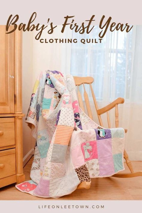 Baby Memory Quilt, Old Baby Clothes, Clothing Keepsake, Baby Clothes Quilt, Dining Room Floor, Memory Blanket, Diy Baby Clothes, Baby Keepsakes, Sewing Baby Clothes