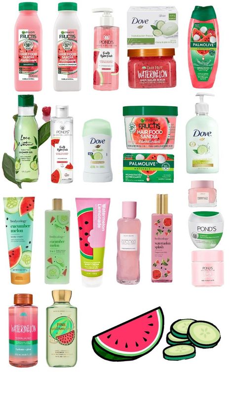 cucumber & watermelon ideas for a girly girl. #selfcare Watermelon Ideas, Cucumber Watermelon, Garnier Fructis, Hair Food, Girly Girl, Shower Gel, Sugar Scrub, Cucumber, Watermelon