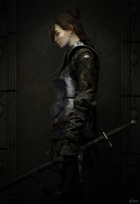 Woman In Armor, Female Knight, 다크 판타지, High Fantasy, Fantasy Warrior, Arte Fantasy, Fantasy Inspiration, Medieval Fantasy, The Villain