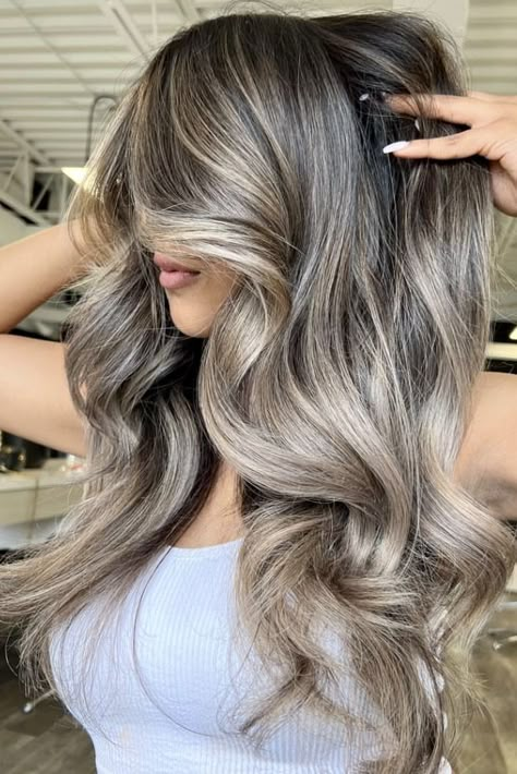 Yellow Blonde Hair Balayage, Masters Of Balayage, Brown And Blonde Contrast Hair, High Impact Balayage, High Contrast Balayage Brunettes, Light Brunette Balayage Hair Ashy, Sandy Beige Balayage, Partial Balayage Vs Full Balayage, Reverse Balayage Before And After