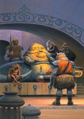 Clone Wars Art, Arte Nerd, Classic Star Wars, Ralph Mcquarrie, Jabba The Hutt, Star Wars Characters Pictures, Star Wars Trilogy, Star Wars Concept Art, Star Wars Artwork