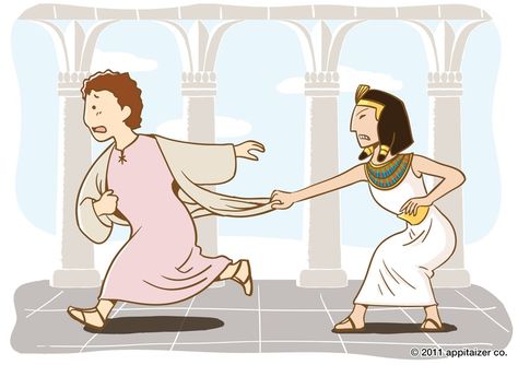 Joseph And Potiphar's Wife Craft, Joseph And Potiphar, Joseph And Potiphar's Wife, Joseph Bible Crafts, Potiphar's Wife, Joseph Bible, Lead Us Not Into Temptation, Bible Verse Memorization, Bible Drawing