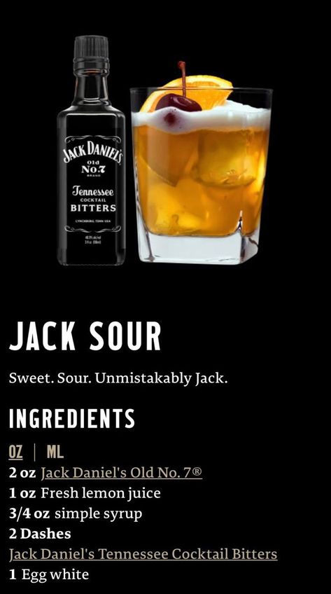 Jack Daniels Cocktails, Jack Daniels Drinks, Cocktail Drinks Alcoholic, Strong Drinks, Cocktail Bitters, Orange Slice, Cocktail Recipes Easy, Alcohol Drinks, Whiskey Cocktails