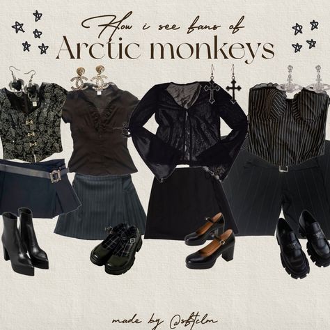 Outfit Ideaa, Monkey Style, Concert Outfit Summer, Downtown Outfits, Alternative Outfits, Arctic Monkeys, Lookbook Outfits, Dream Clothes, Retro Outfits