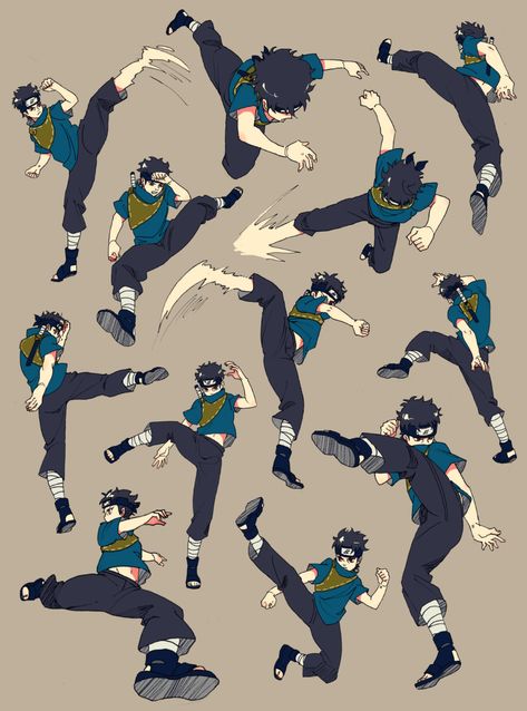 Fine I'll Sign Up — yoyo0109: (pose reference) shisui kick!!! Action Pose Reference, Body Reference Drawing, Trendy Art, Character Poses, Poses References, Dynamic Poses, Figure Drawing Reference, Anime Drawings Tutorials, Action Poses