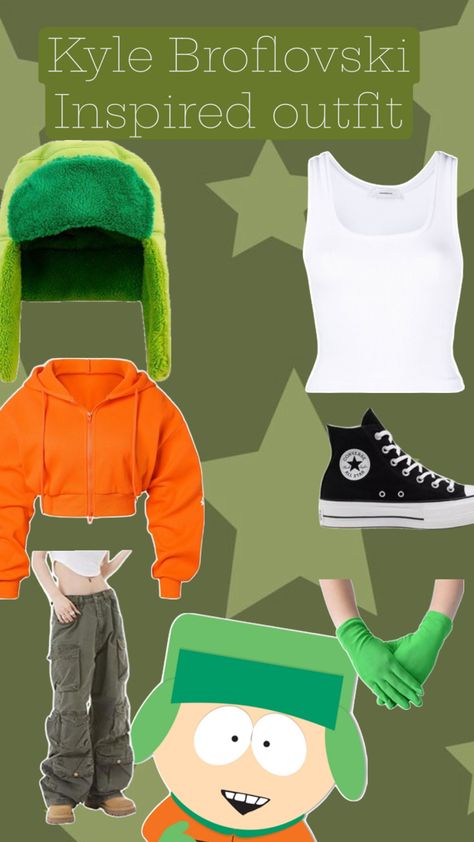 South Park Cosplay, Character Halloween Costumes, Kyle South Park, Matching Halloween Costumes, Duo Costumes, Kenny South Park, Pretty Halloween Costumes, Kyle Broflovski, Holloween Costume