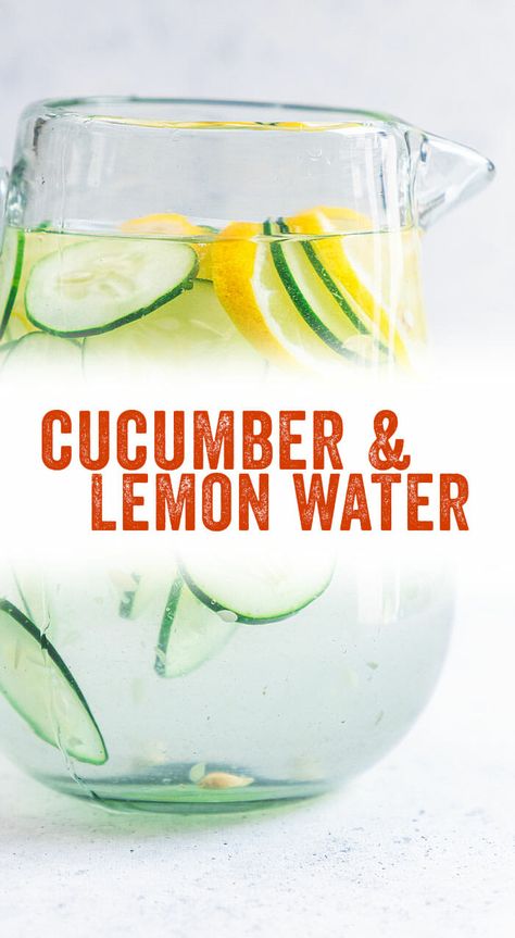 This cucumber lemon water recipe is ultra refreshing and takes only 5 minutes of hands on time. Fancy drink, done in a flash! #cucumber #lemon #water #lemonwater #drink #entertaining #party Lemon Cucumber Water, Lisa Party, Cucumber Water Recipe, Lemongrass Recipes, Lemon Water Recipe, Cucumber Lemon Water, Air Lemon, Flavoured Water, Flavored Waters