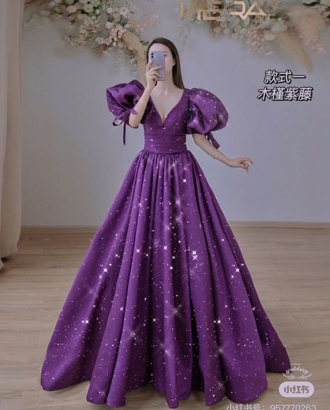 Glitter Gown, Elegant Casual Dress, Princess Ball Gowns, Gowns Prom, Elegant Casual, Ball Gowns Prom, Purple Glitter, Gown Dress, Beautiful Wedding Dresses