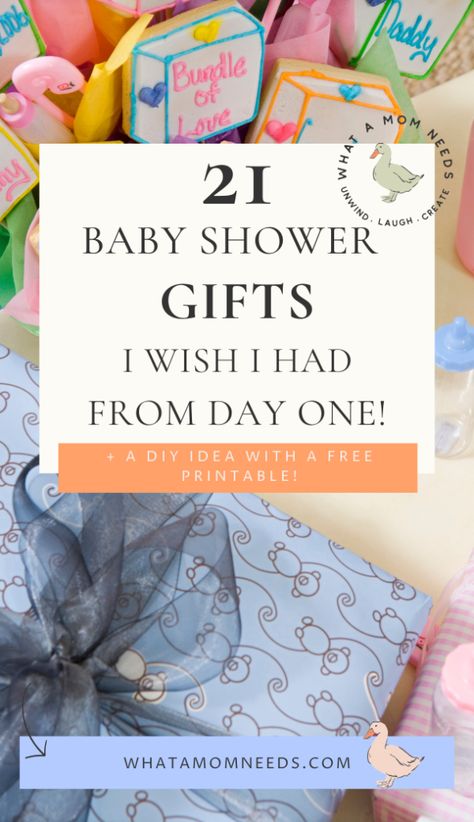 21 baby shower gifts that every new mom loves! Baby Shower Gifts From Aunt, Baby Shower Gift For Mom To Be, Diy Baby Shower Gifts Homemade, Diy Baby Shower Gifts For Boys, Baby Gift Wrapping Ideas, Baby Shower Return Gift Ideas, Baby Shower Must Haves, Unusual Baby Shower Gifts, Baby Shower Gifts Girl