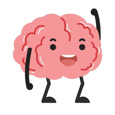 Brain Cartoon, Brain Png, Happy Brain, Cartoon Brain, Brain Vector, Brain Icon, About Brain, Character Vector, Cute Drawing