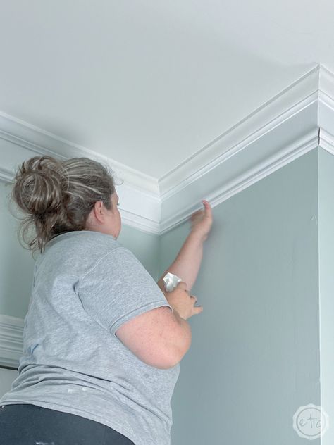 Extra Wide Crown Molding, Extending Crown Molding, Cream Crown Molding, Chandelier Crown Molding, Picture Rail Crown Molding, Dramatic Crown Molding, How To Make Crown Molding Look Bigger, Upside Down Crown Molding, Thick Crown Molding Ideas